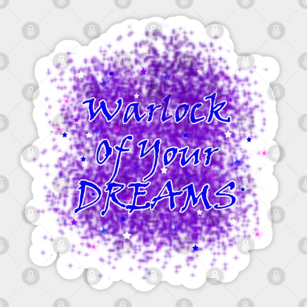 Warlock Of Your Dreams (Blue) Sticker by BlakCircleGirl